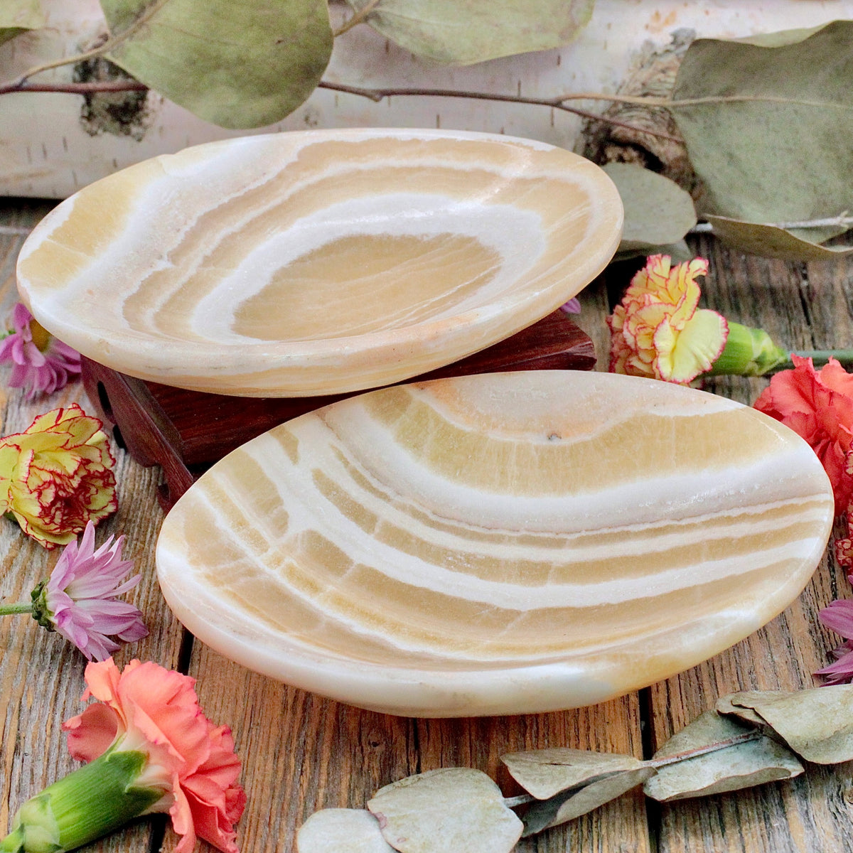 Banded Calcite Bowl
