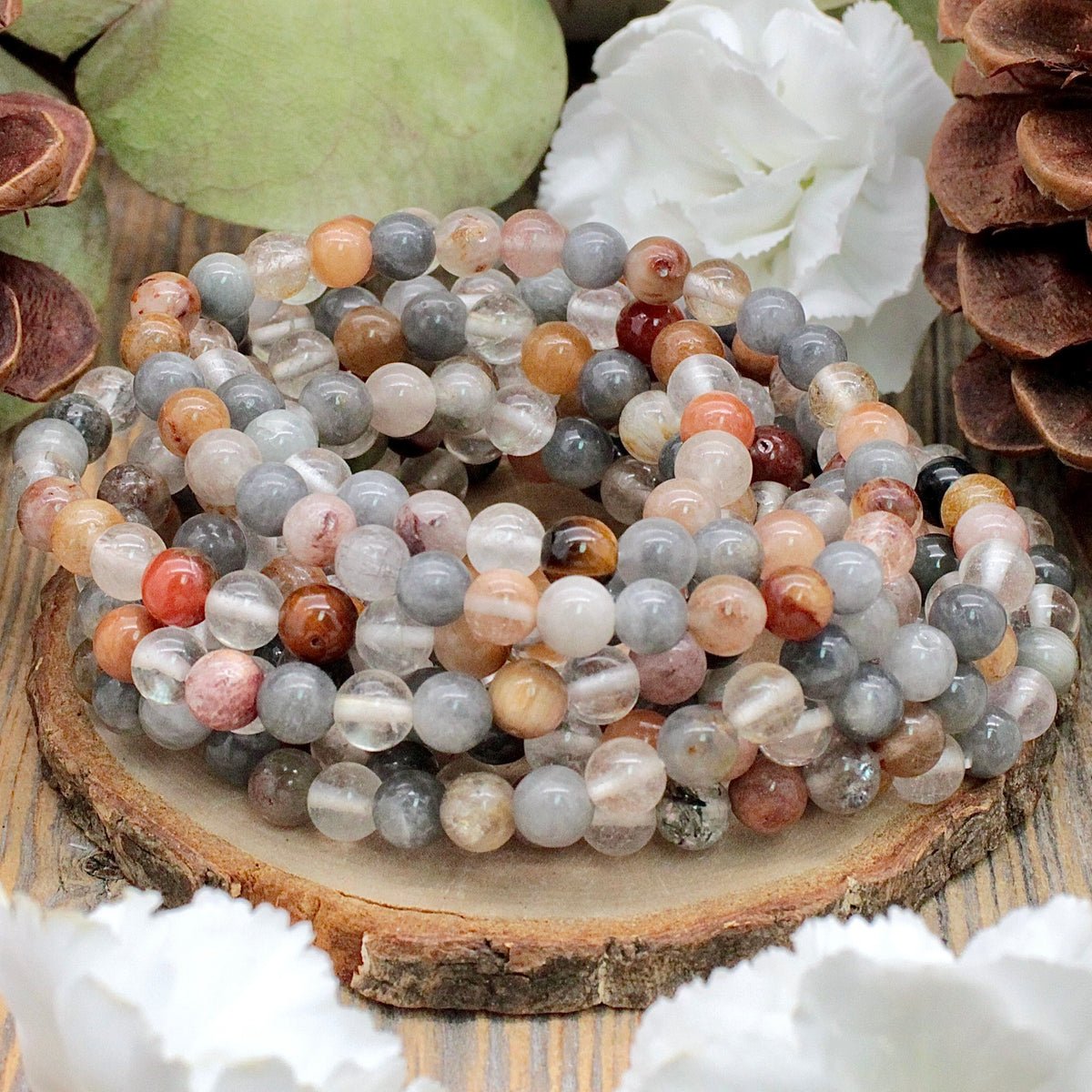 Mixed Agate Bracelet - 6mm