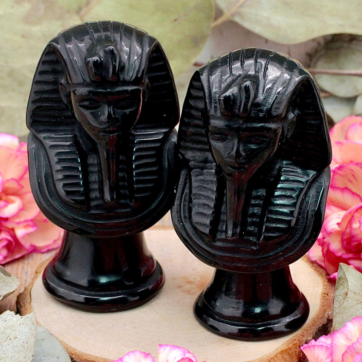 Obsidian King Tut Bust