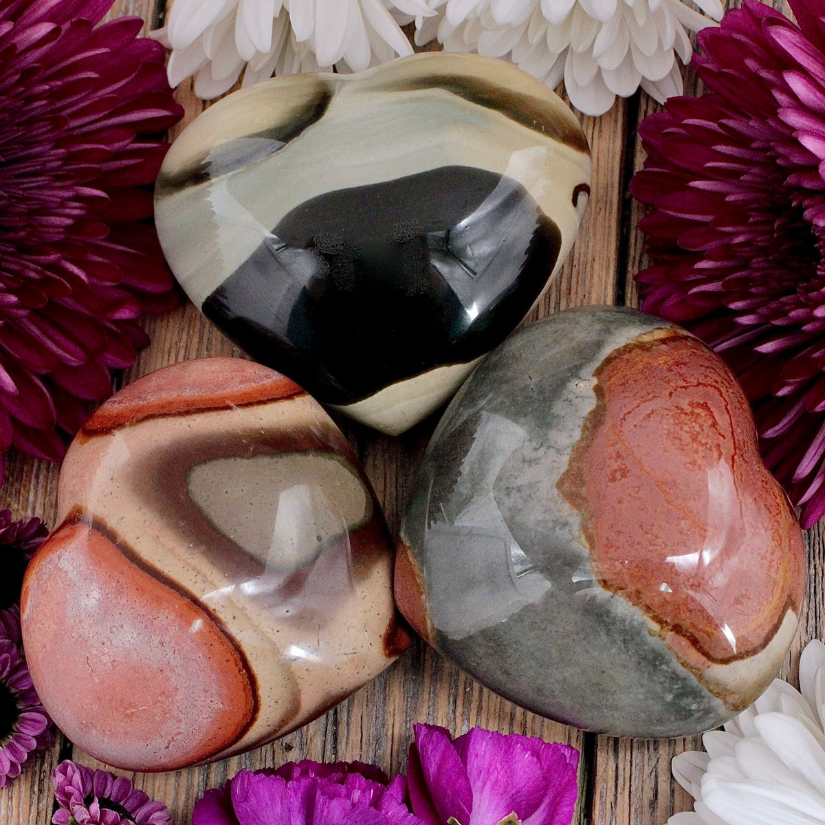 Polychrome Jasper Heart