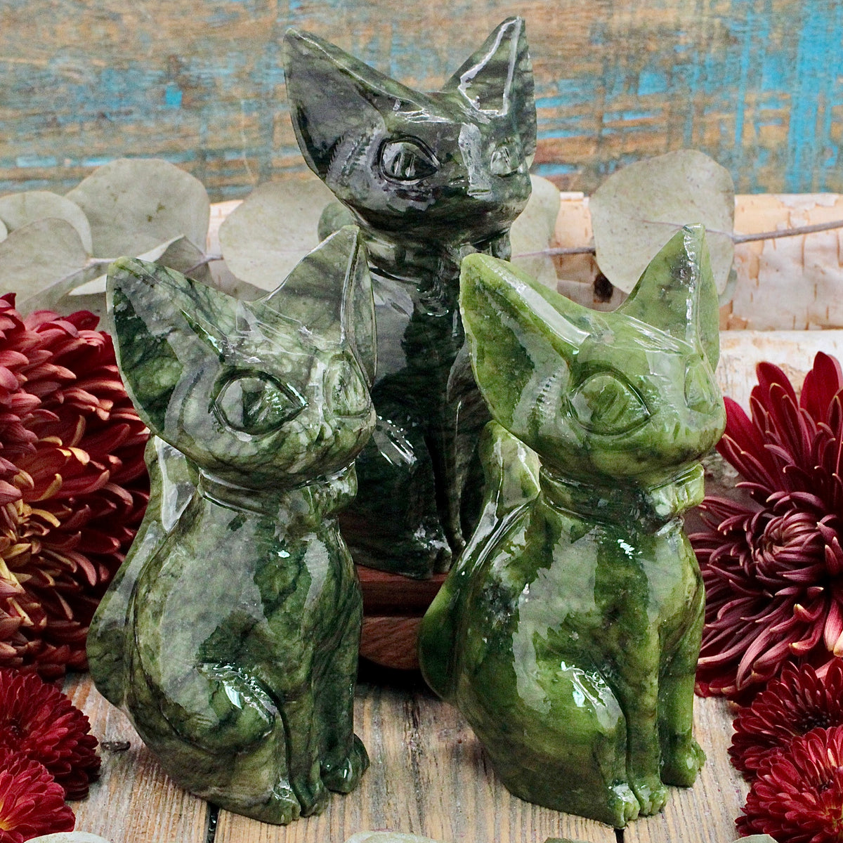 Nephrite Jade Cat
