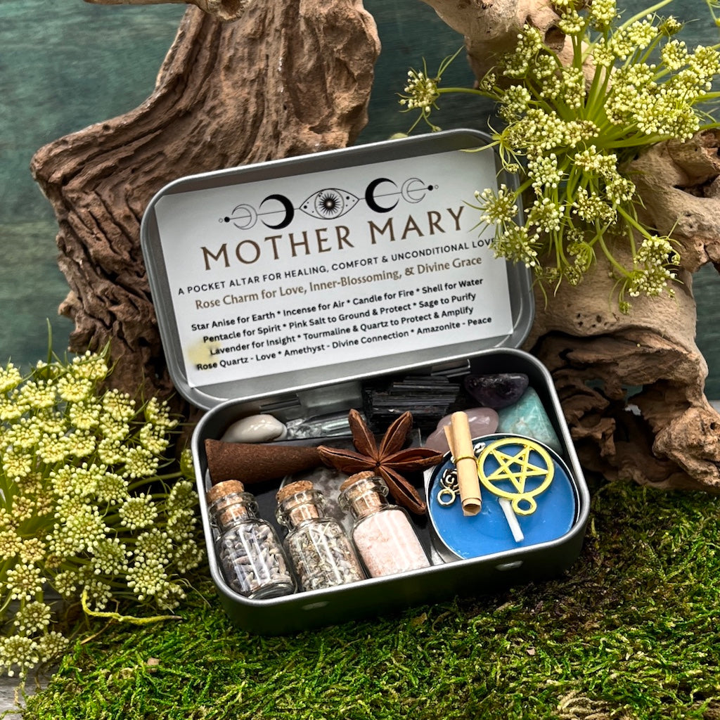 Mother Mary Pocket Altar Tin