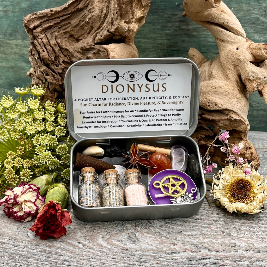 Dionysus Pocket Altar Tin