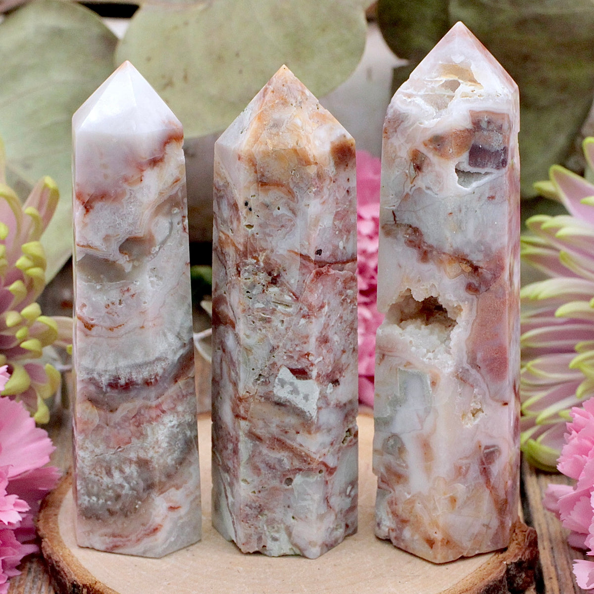 Crazy Lace Agate Tower