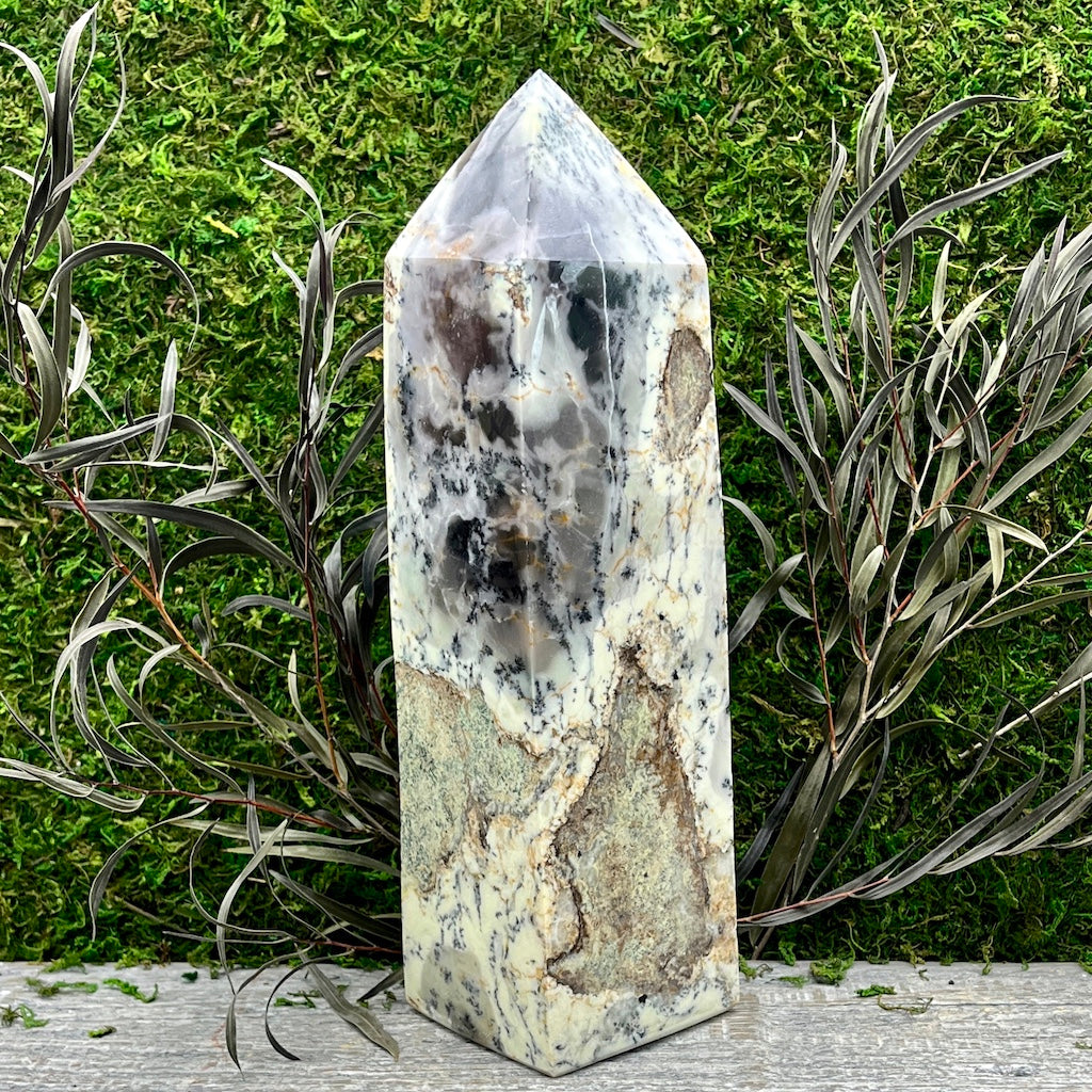 Large Dendritic Agate Obelisk