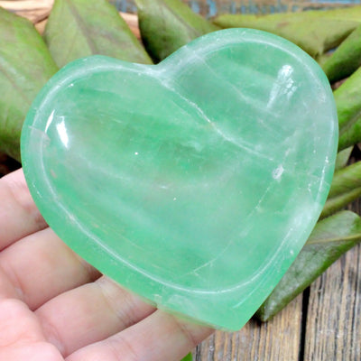 Green Fluorite Heart Bowl