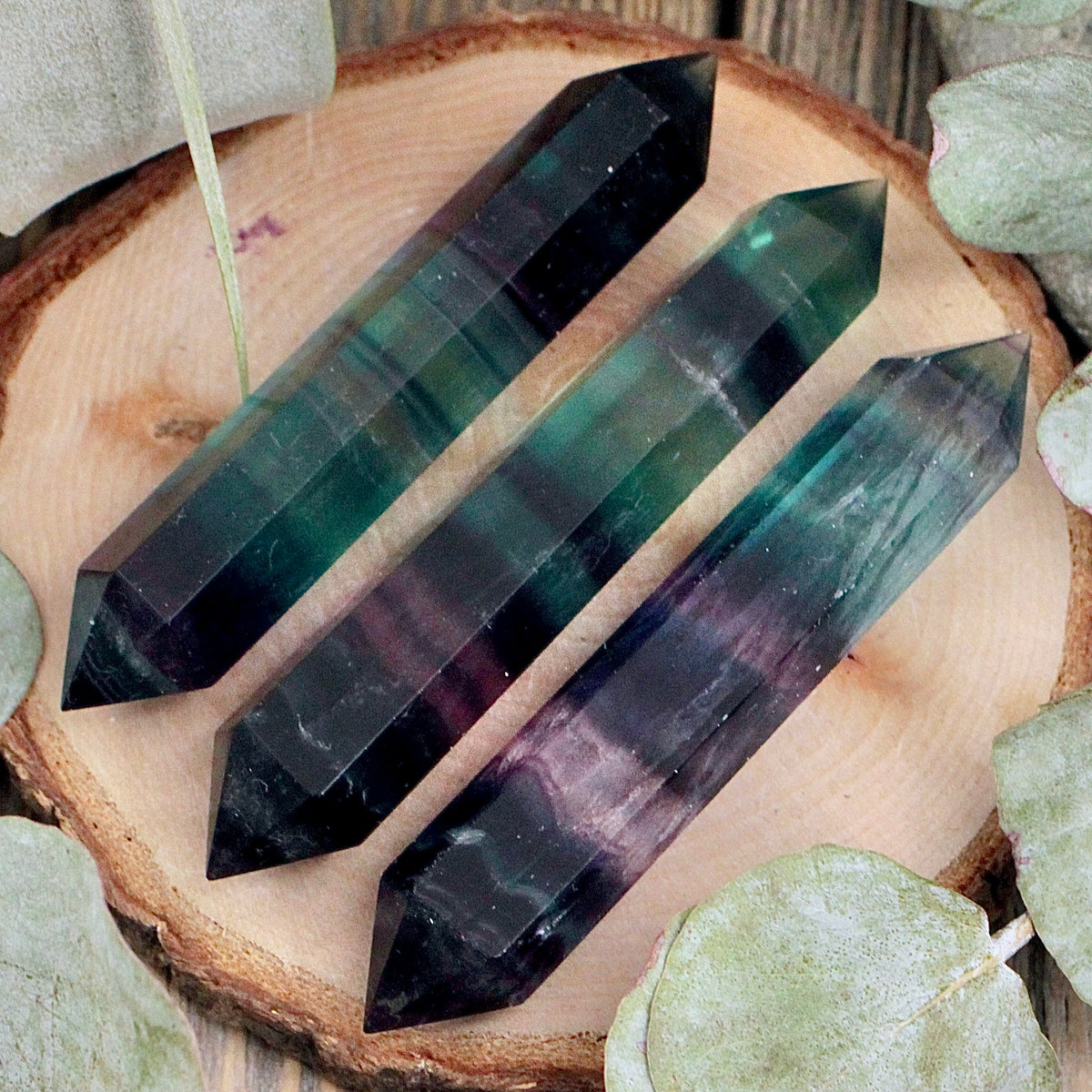 Fluorite Double Terminated Wand - Small
