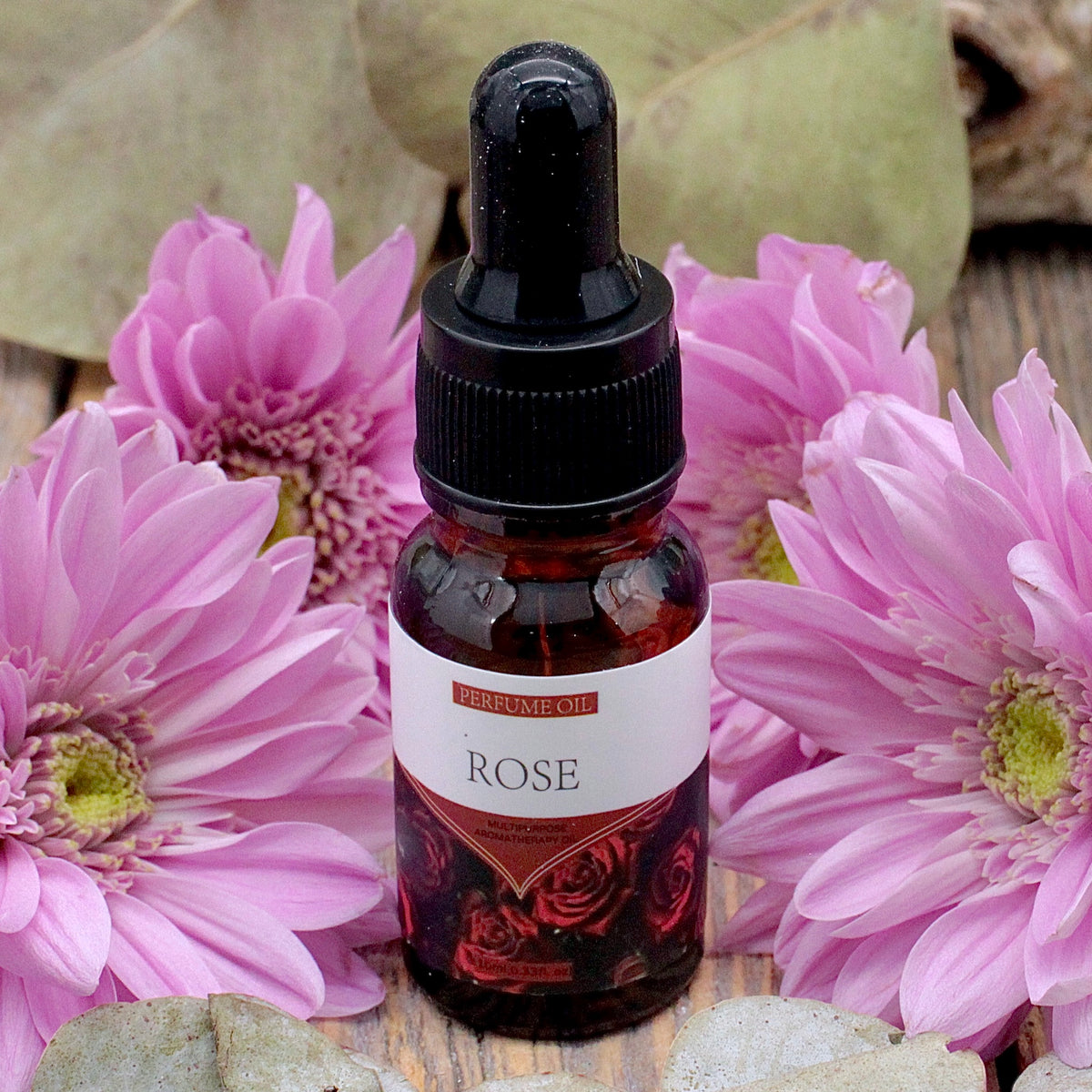 Rose Essential Oil with Dropper Cap