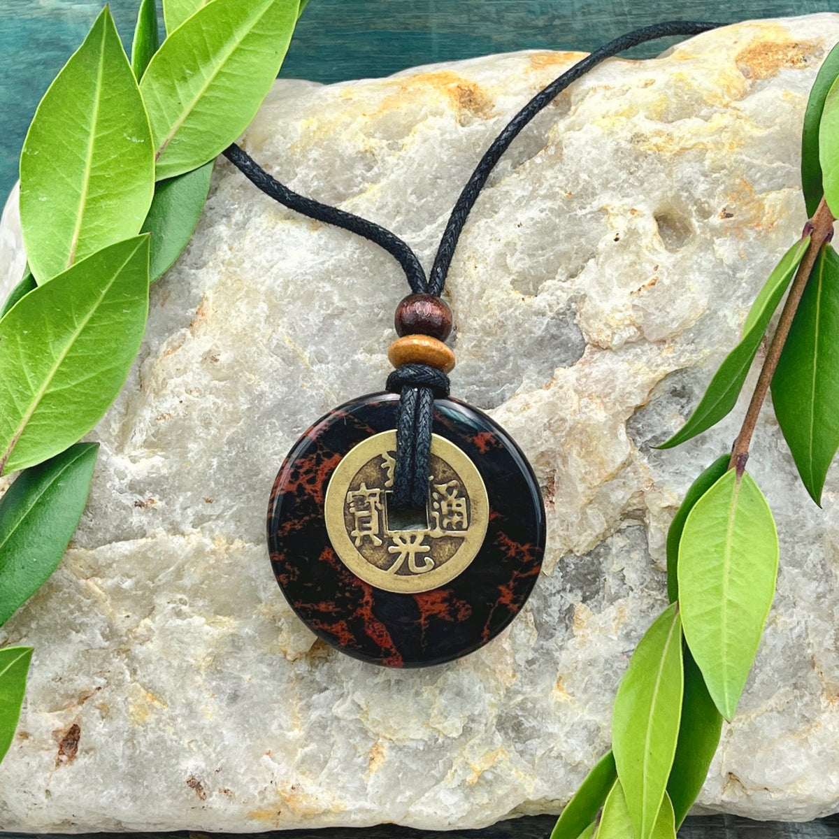 Clarity Mahogany Obsidian Necklace - Sacred Earth Amulet