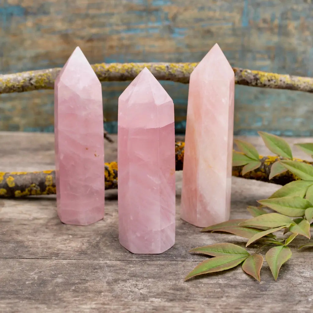 Large Rose Quartz Tower