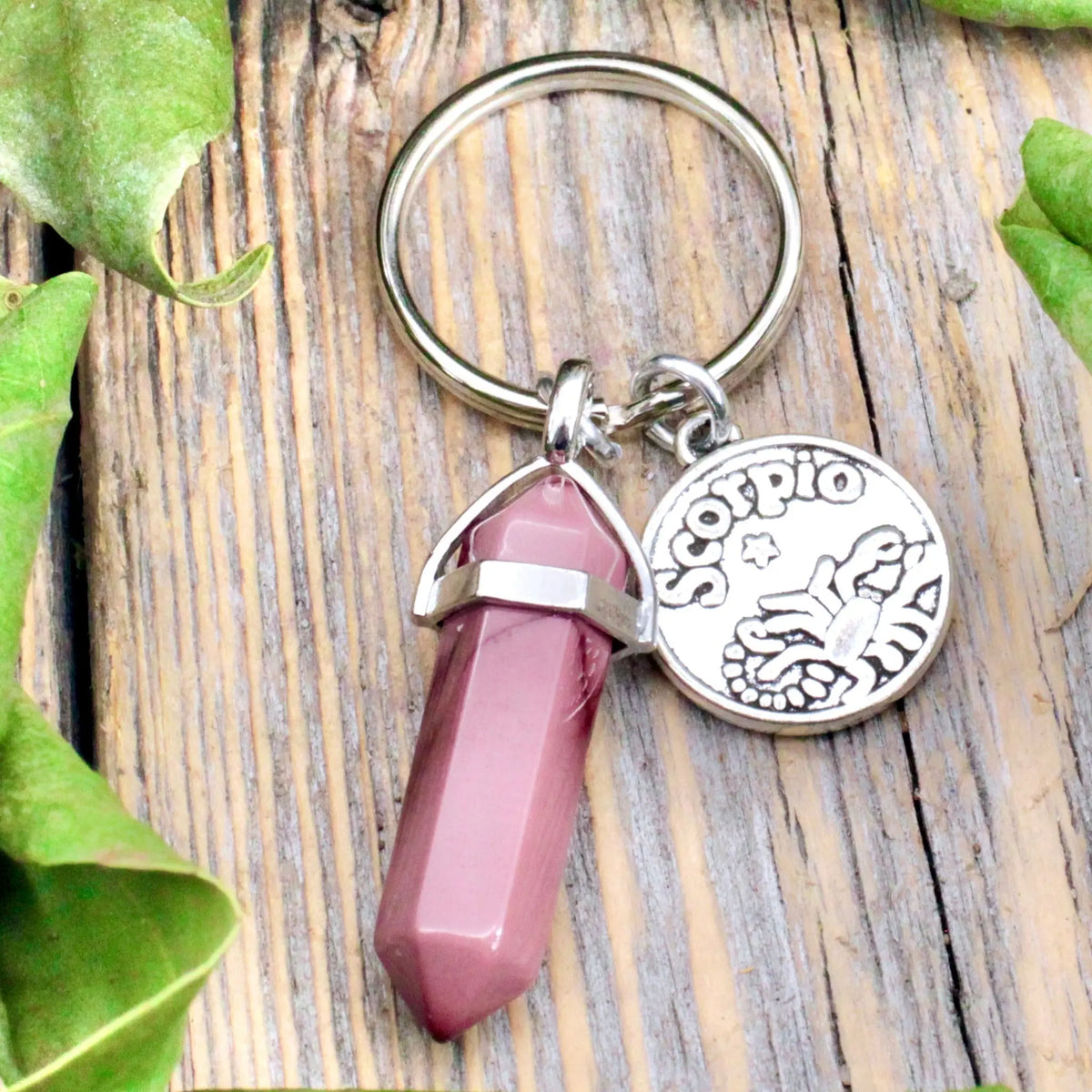 Mookaite Jasper Zodiac Keychain - Scorpio