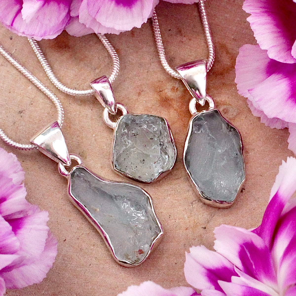 Aquamarine Rough Pendant
