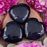 Blue Goldstone Heart