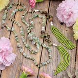Chrysoprase Lariat Necklace