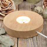Wood Led Sphere Stand