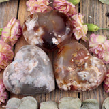 Flower Agate Heart