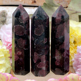 Garnet and Astrophyllite Tower