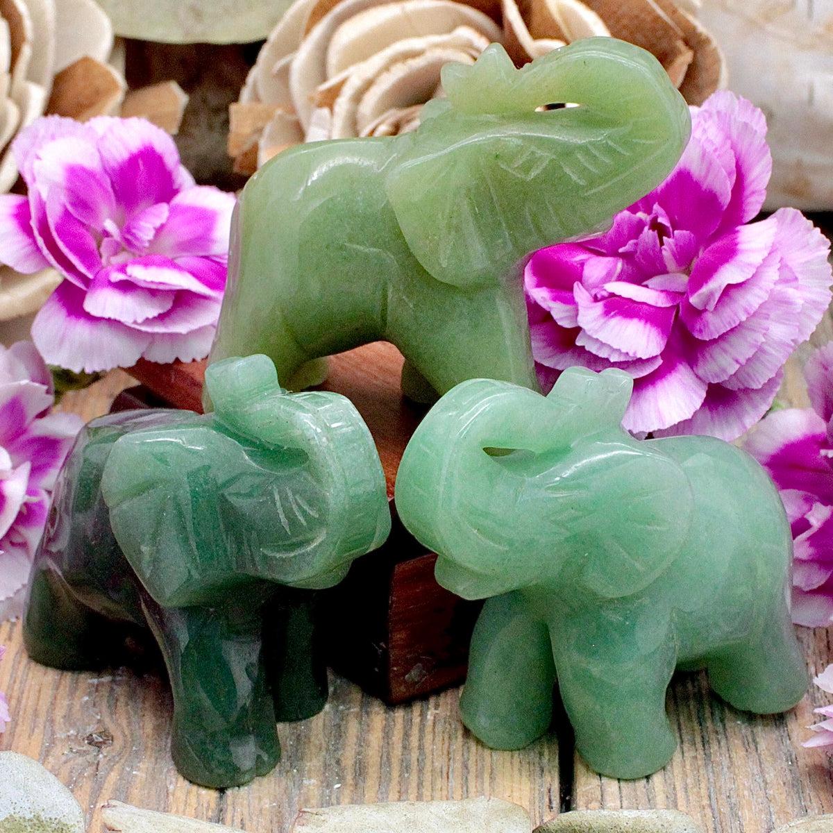 Green Aventurine Elephant