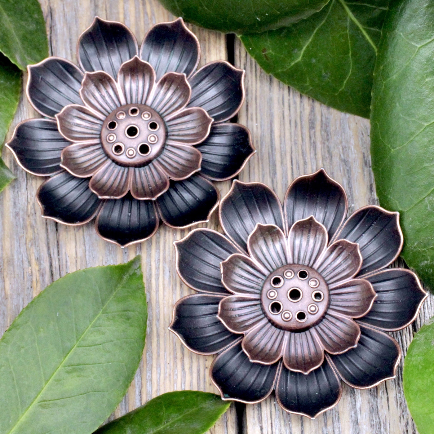 Bronze Lotus Incense Holder