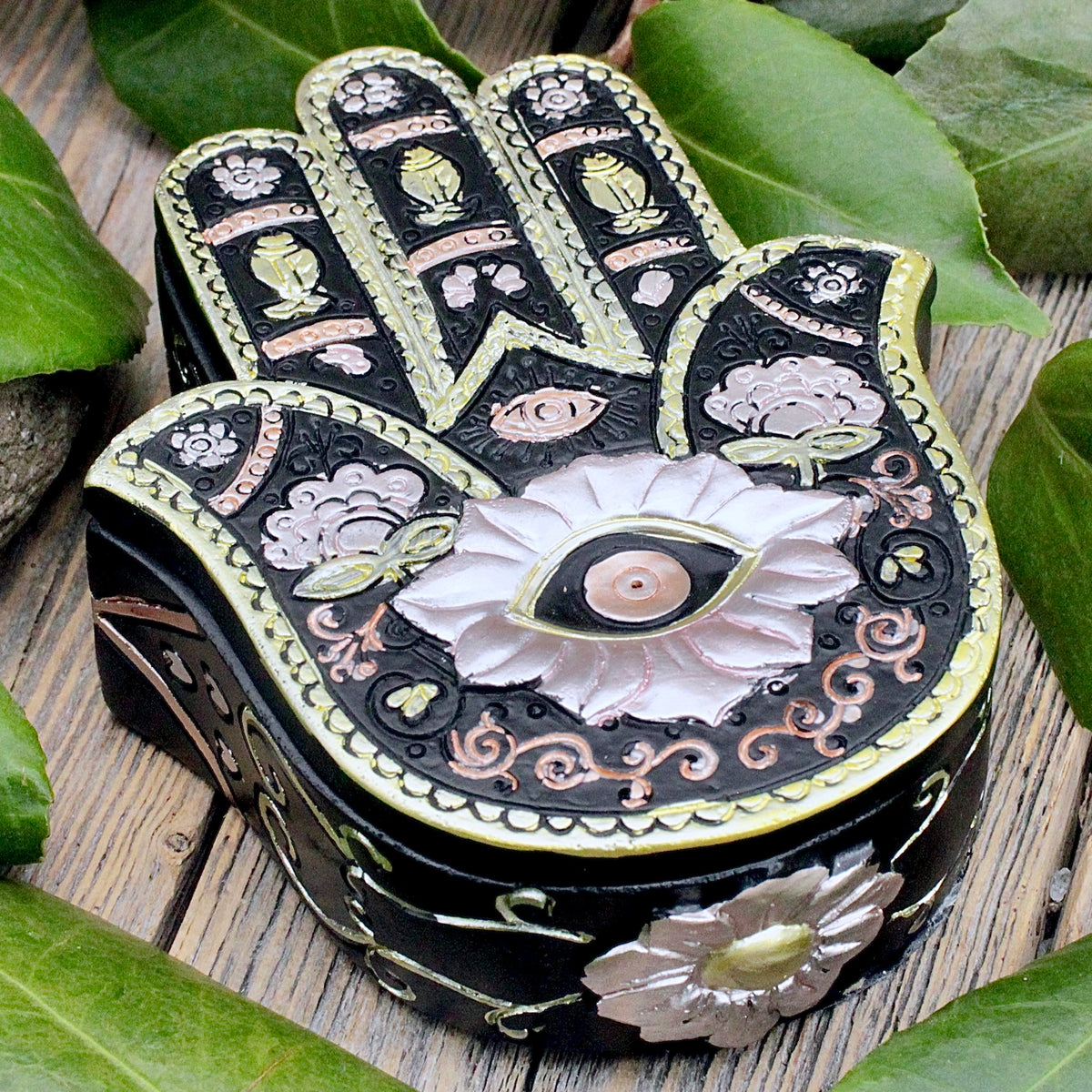 Hamsa Hand Trinket Box