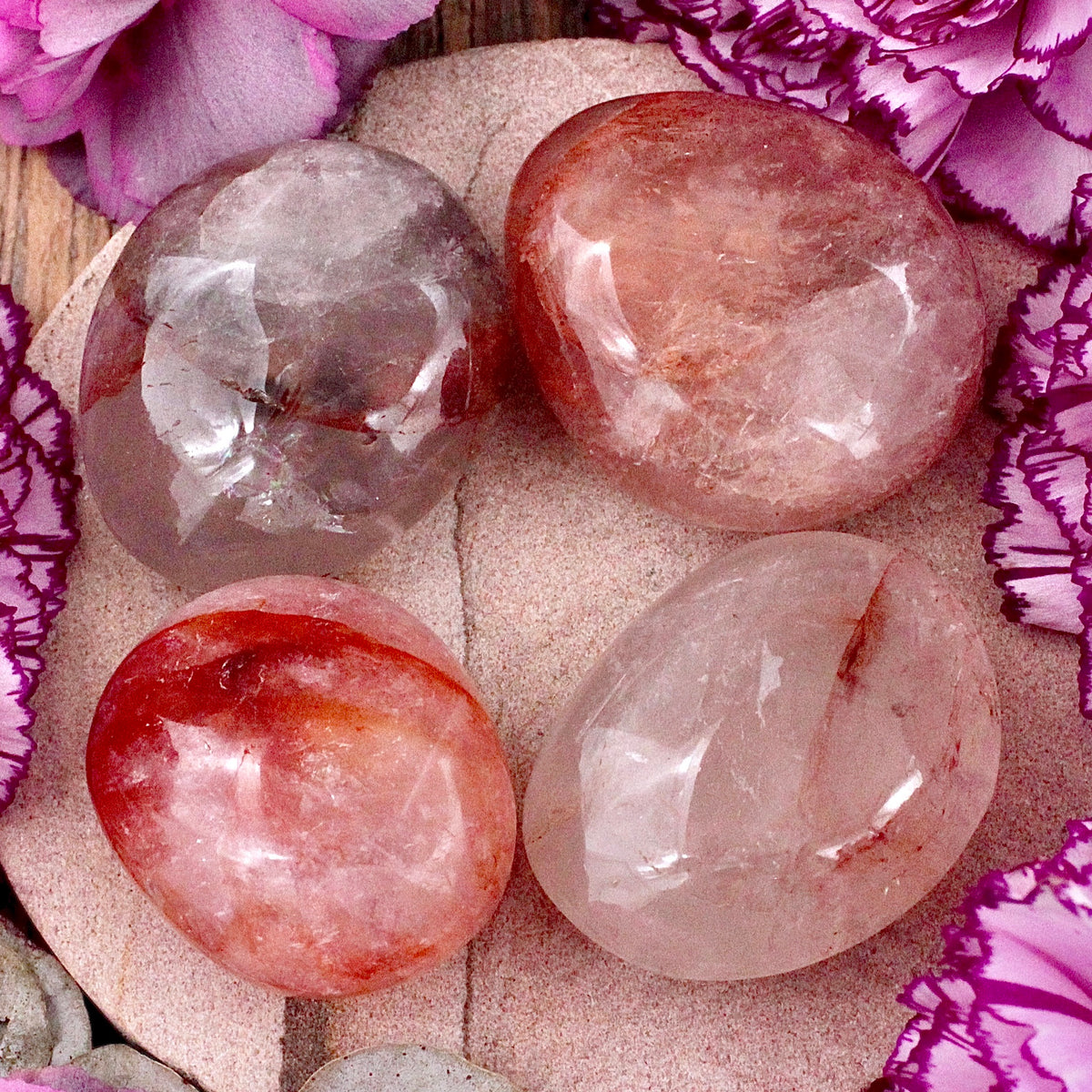 Hematoid Quartz Pocket Stone