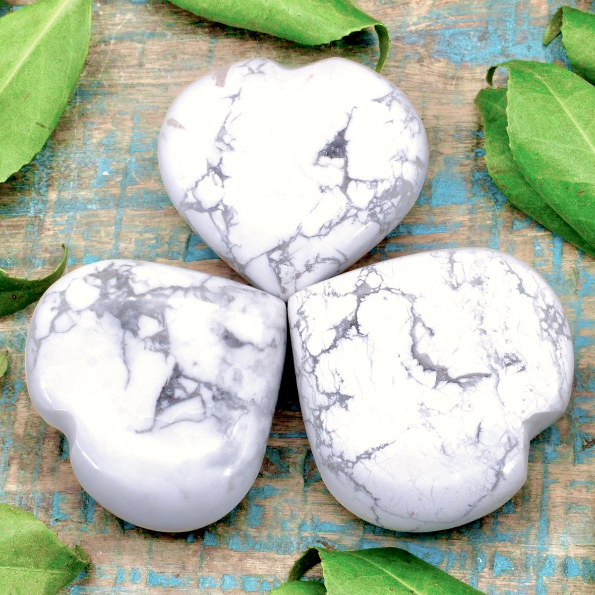 Howlite Heart
