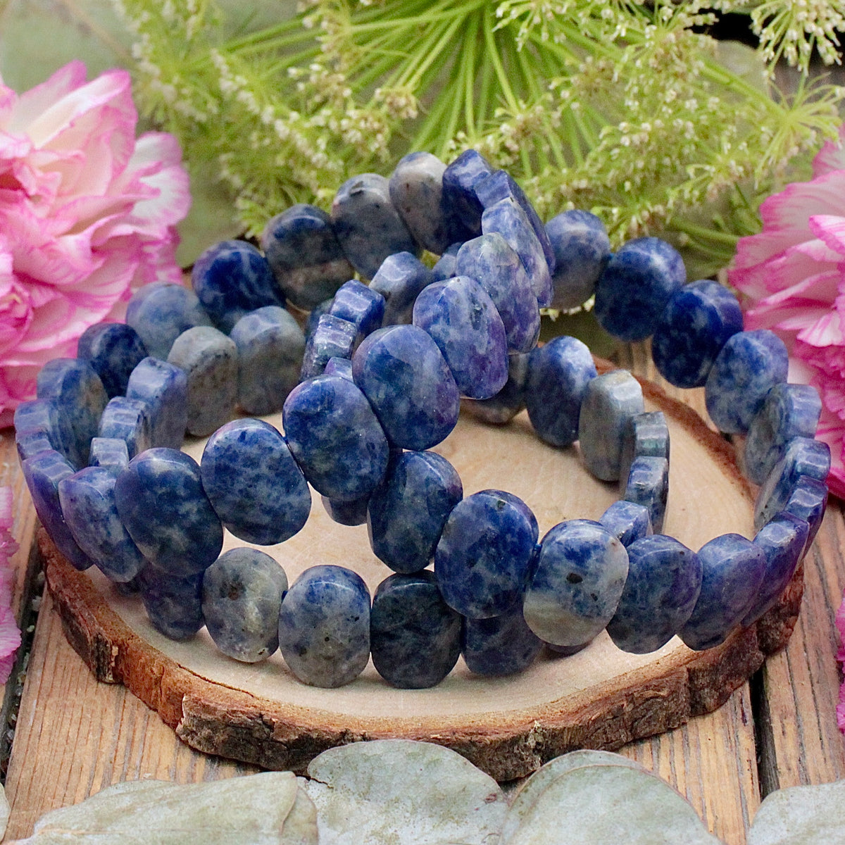 Sodalite Faceted Bracelet - 10mm