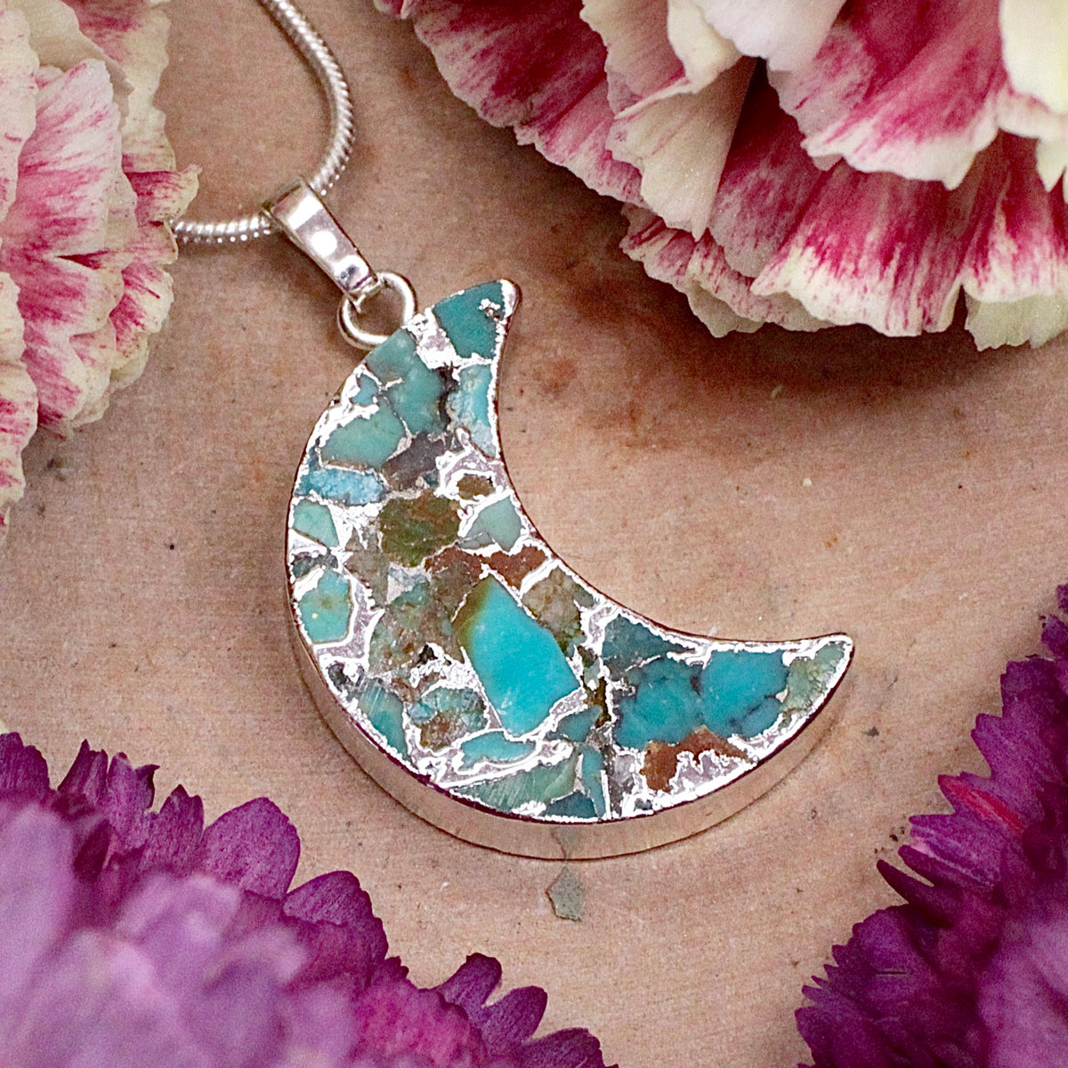 Mosaic Magnesite Pendant