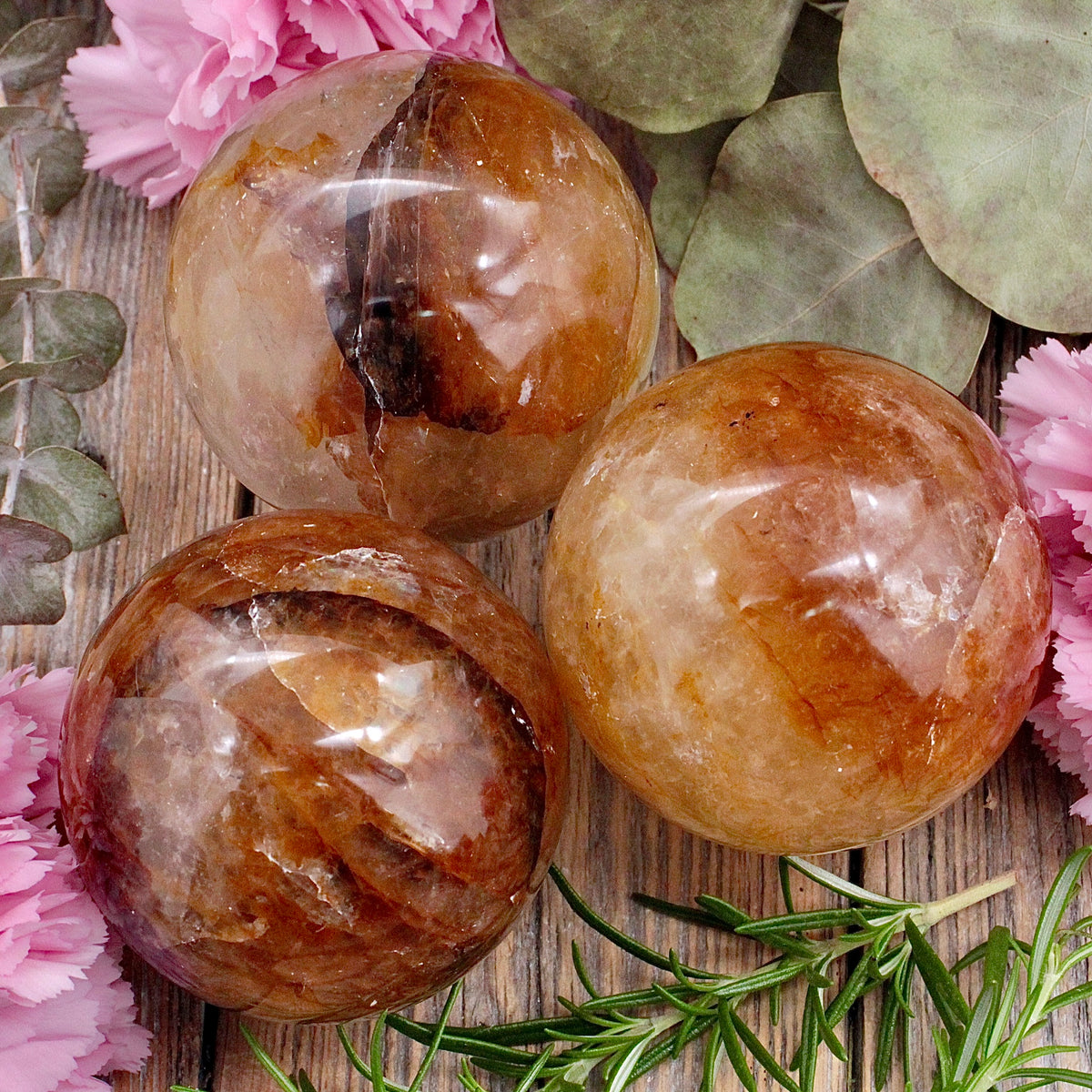 Golden Healer Quartz Sphere