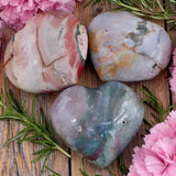 Pastel Ocean Jasper Heart