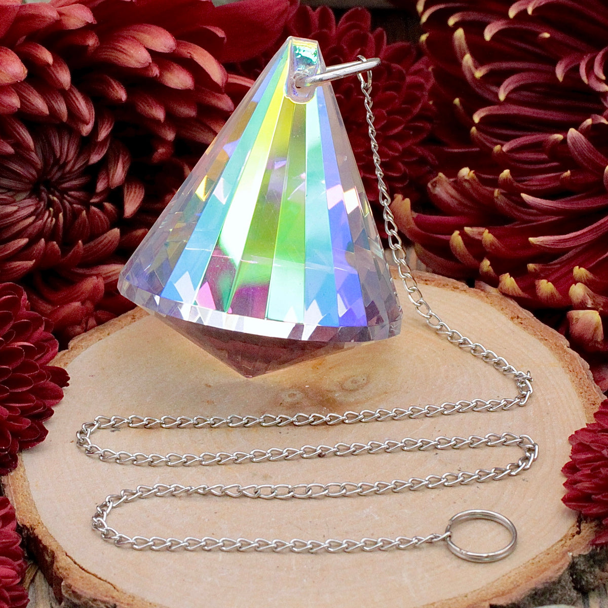Faceted Teardrop Sun Catcher