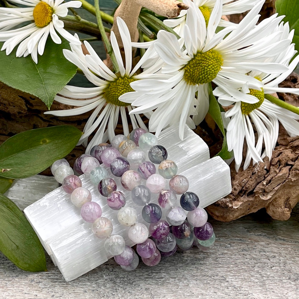 Purple Fluorite Bracelet 10mm