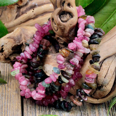 Mixed Tourmaline Chip Bracelet