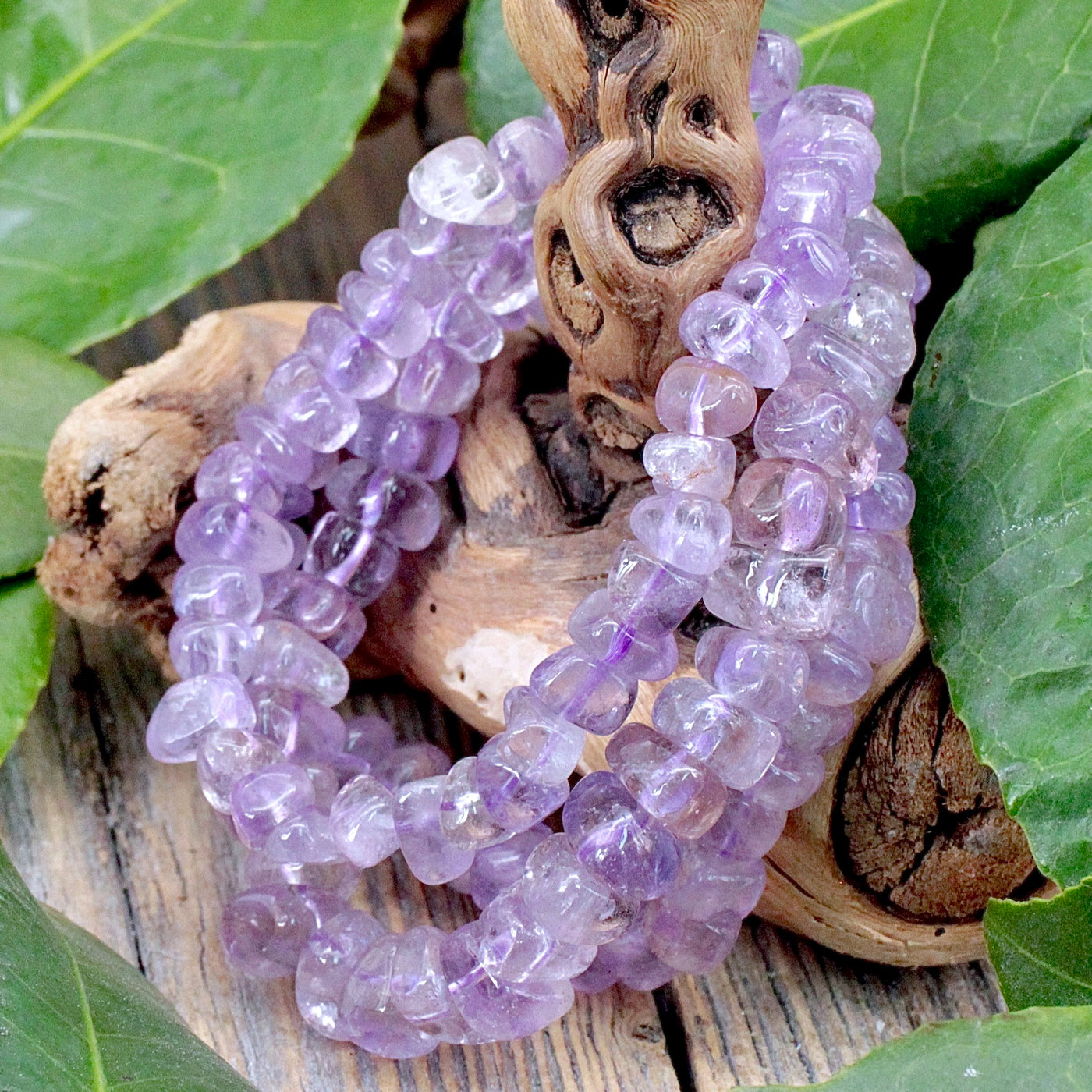 Amethyst Chunky Chip Bracelet