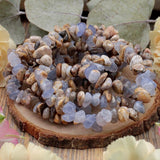 Blue Agate Chip Bracelet