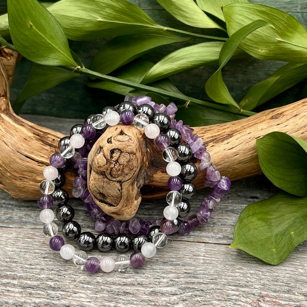Purple Moon Bracelet Set - Bliss Bracelets Collection
