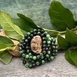 Ruby Zoisite Bracelet- 8mm