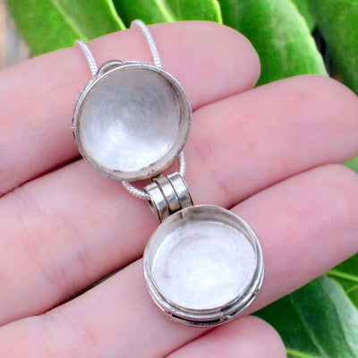 Pearl Locket Pendant - Sterling Silver