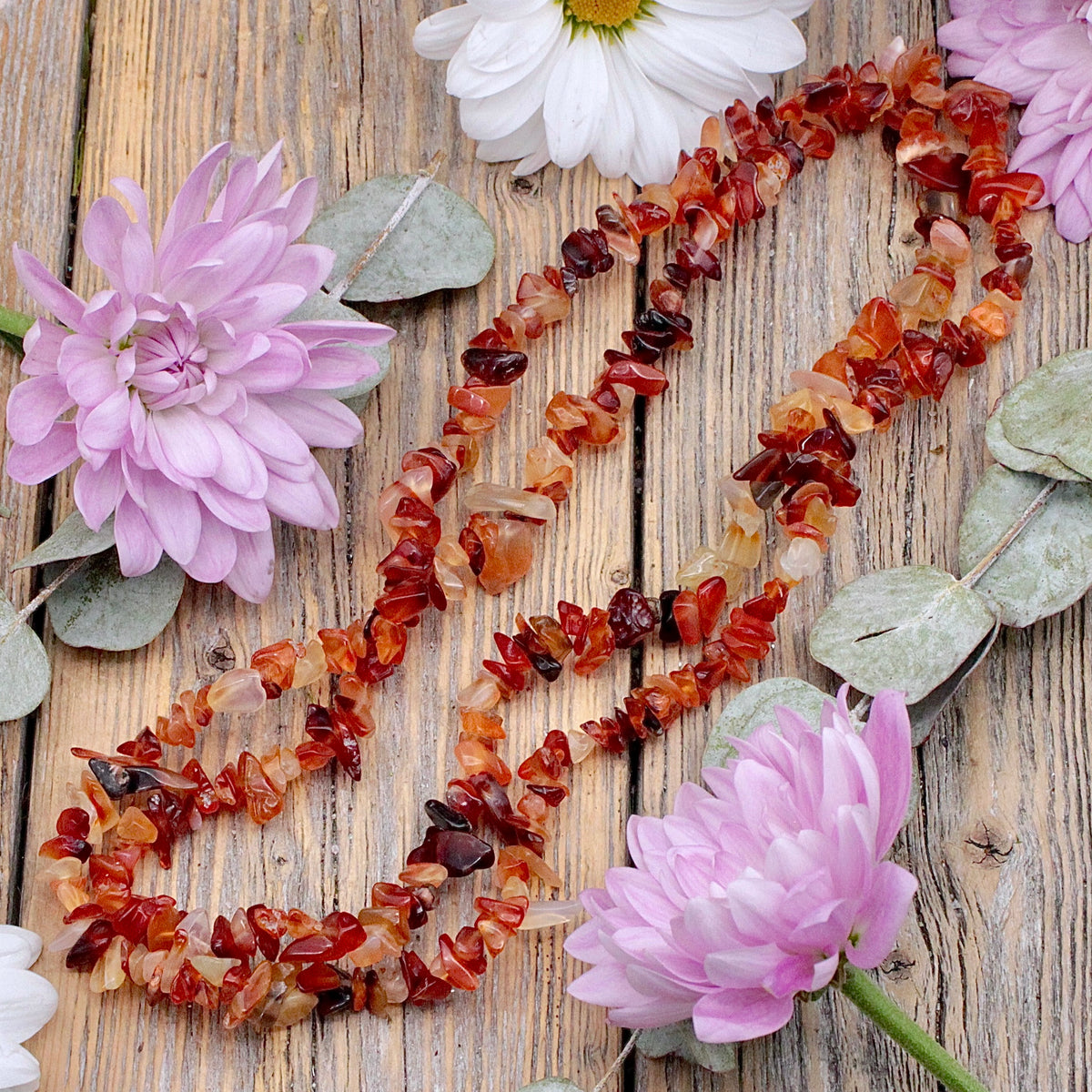 Carnelian Chip Necklace