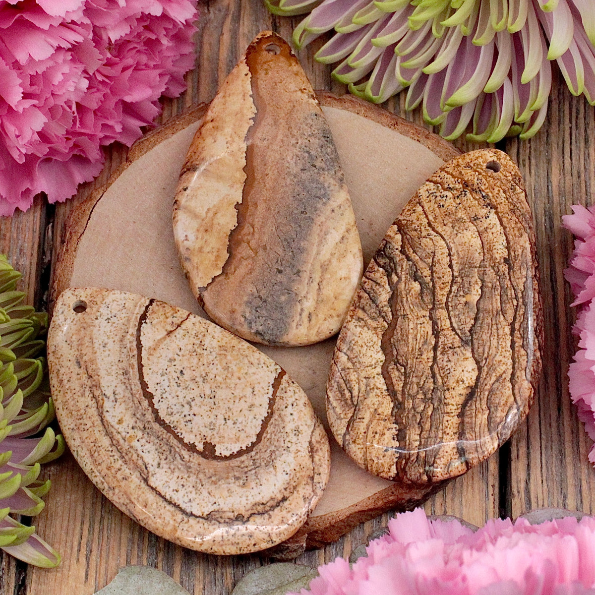 Picture Jasper Freeform Pendant