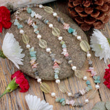 Multi-Stone Double Strand Necklace