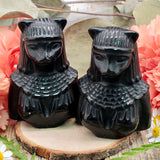 Onyx Bastet Bust