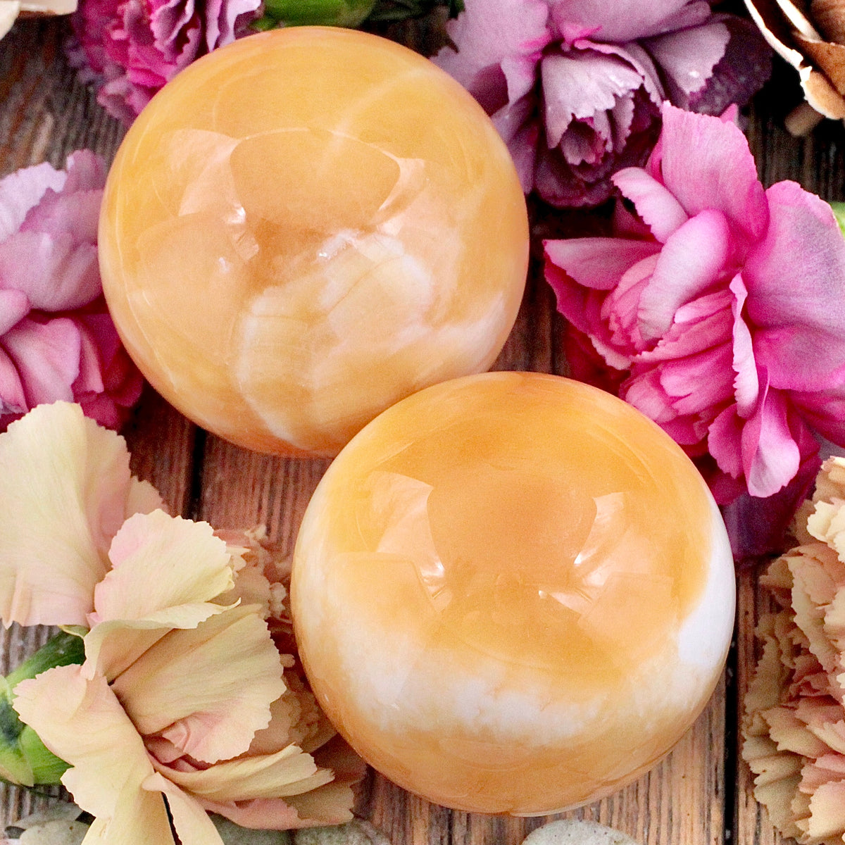 Orange Calcite Sphere