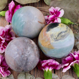 Pastel Ocean Jasper Sphere