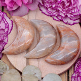 Peach Moonstone Moon - Small