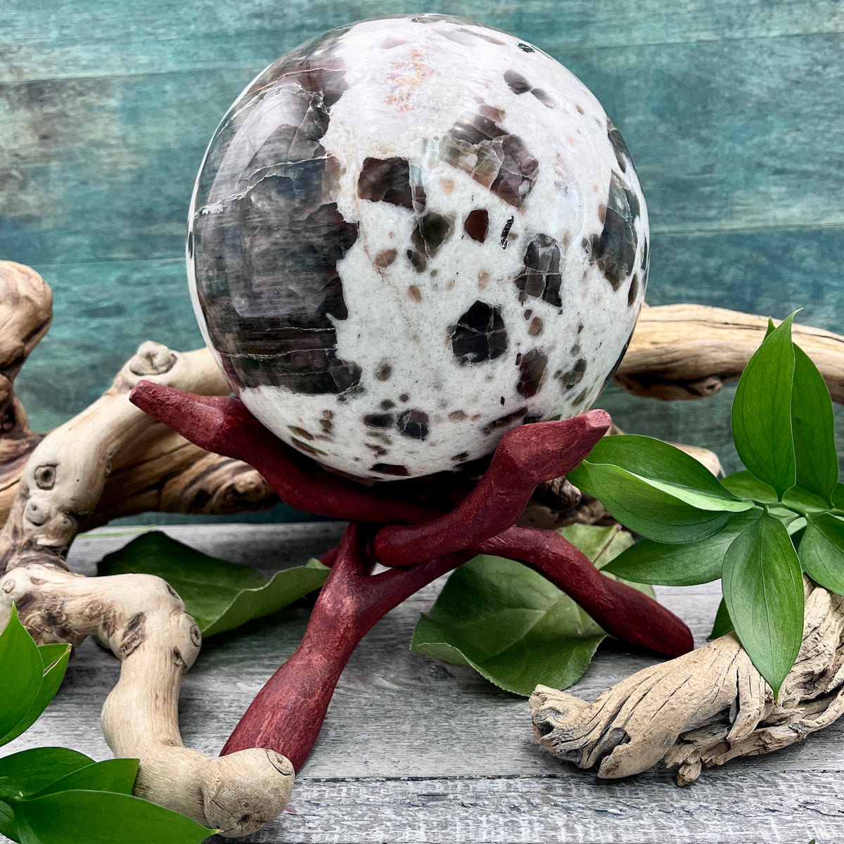 Huge Polarity Moonstone Sphere