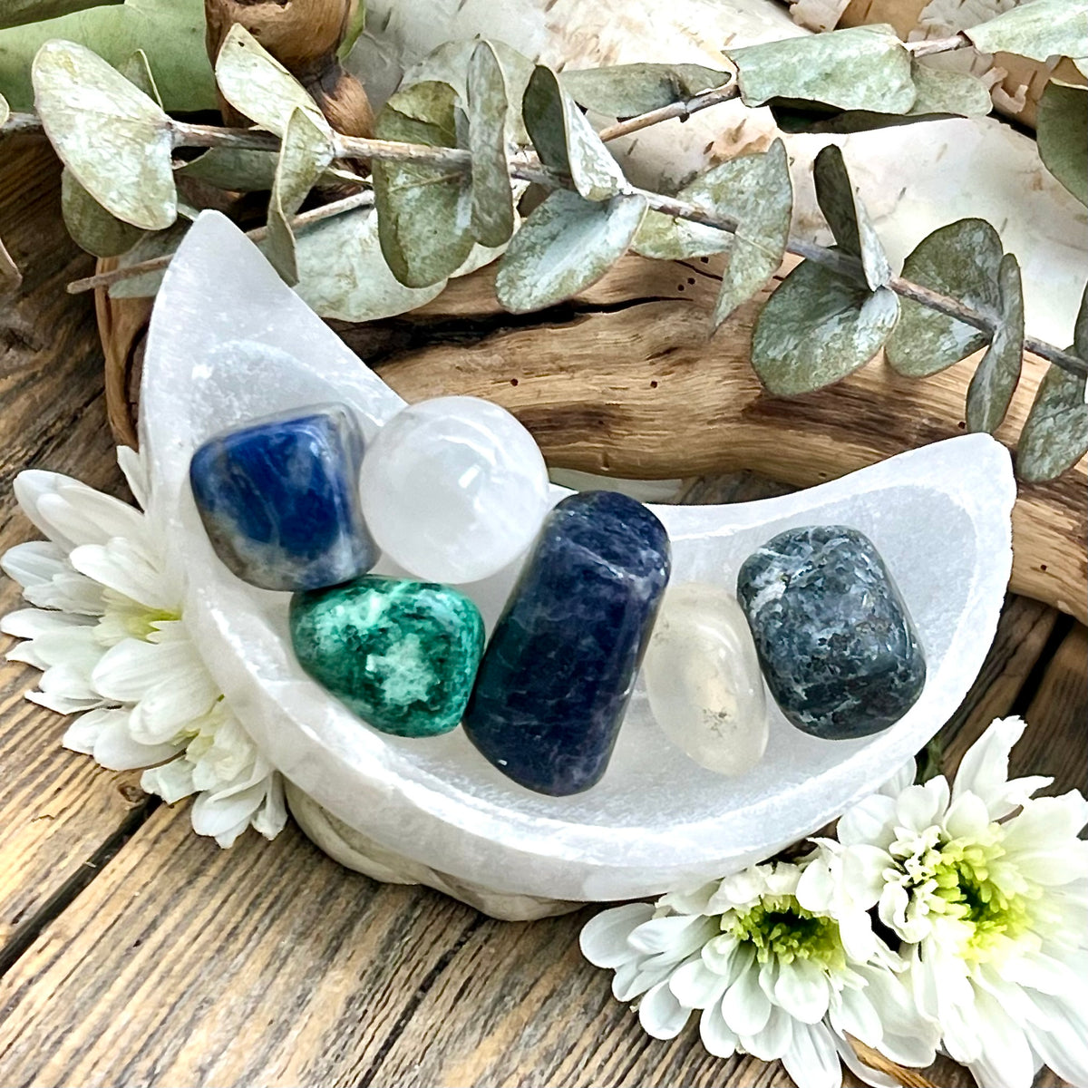 Intuition & Wisdom Crystal Moon Bowl Set