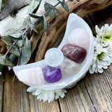 Love & Self-Love Crystal moon Bowl Set