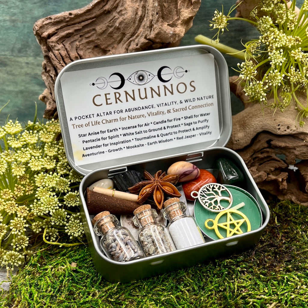 Cernunnos Pocket Altar Tin