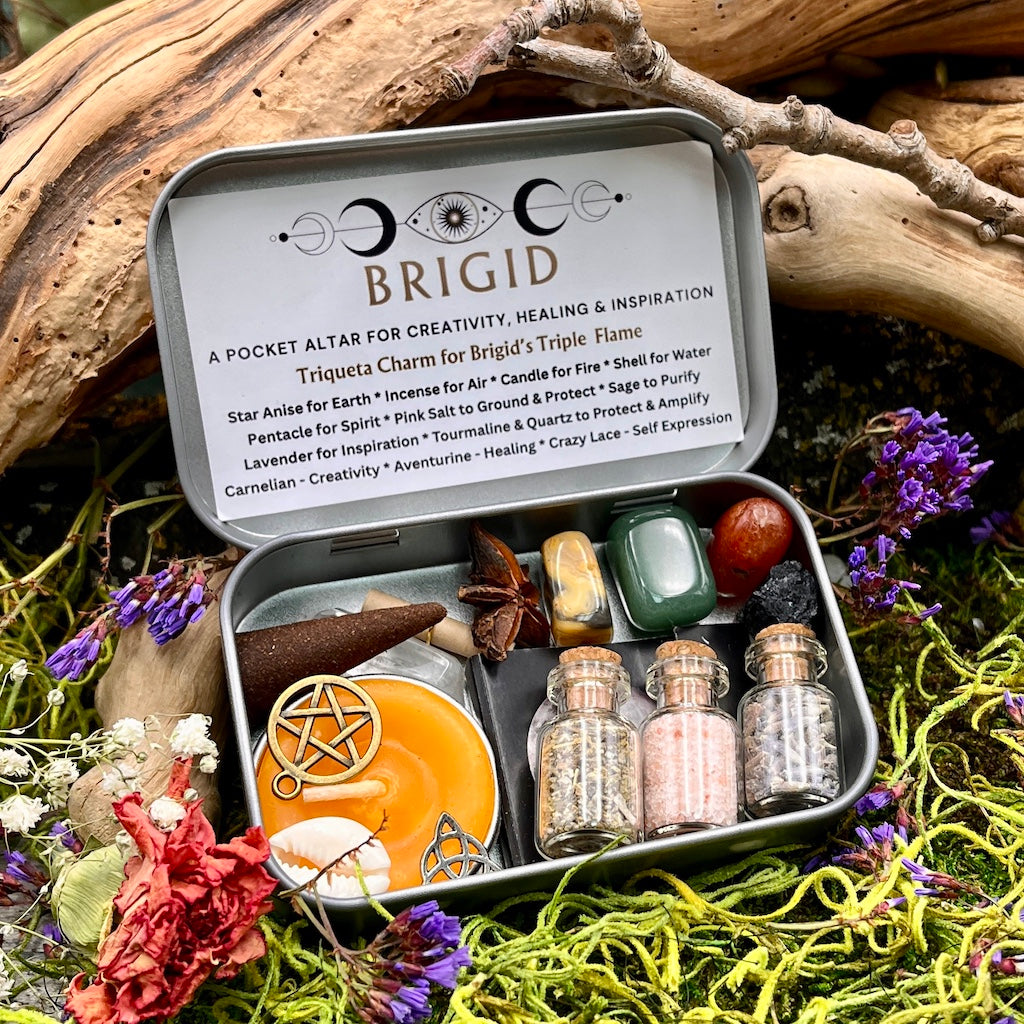 Brigid Goddess Pocket Altar Tin